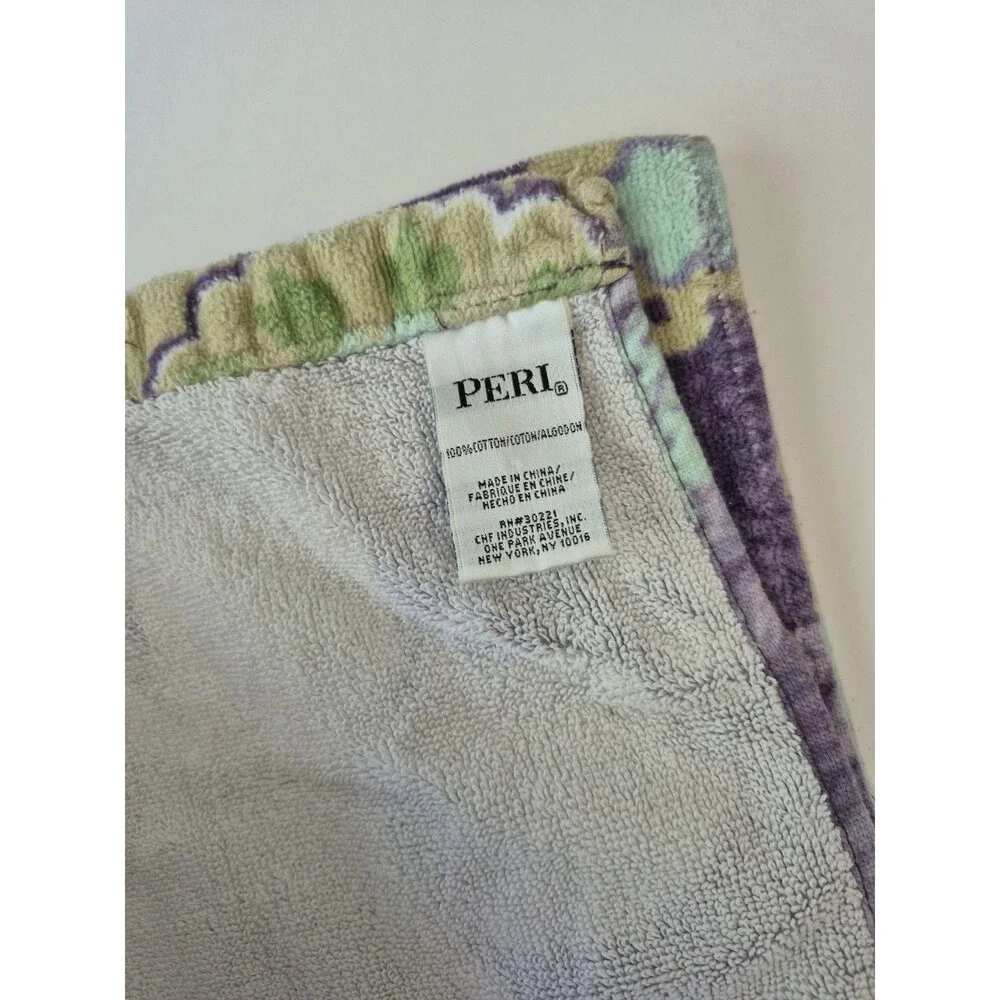 Peri Home Purple Yellow Floral 4 Piece Soft Bath and Hand Towels Set